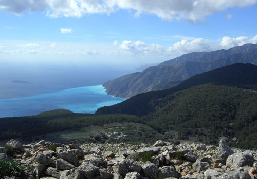 Crete walks: Agios Ioannis view to the sea