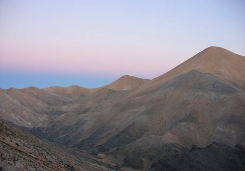 Crete walks: Sunset in the White mountains